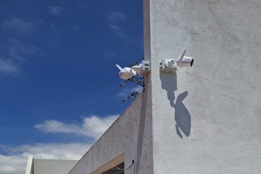 Câmaras CCTV instaladas em moradia